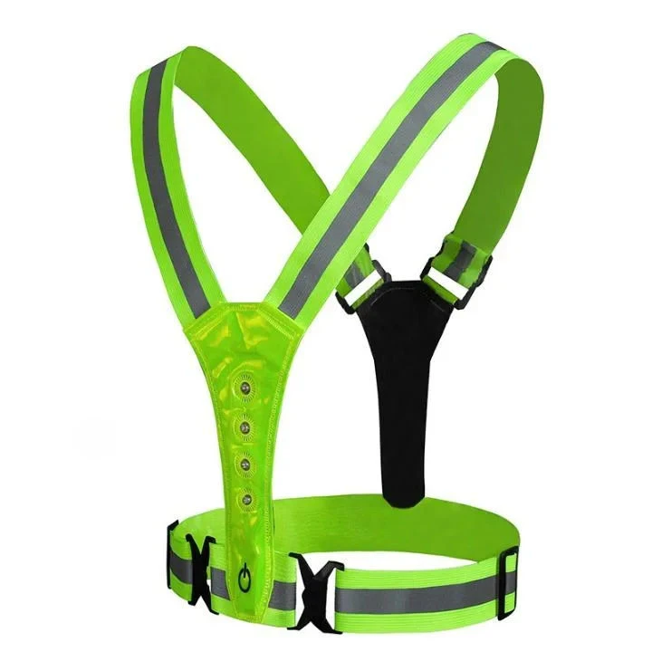 USB charging LED flashing elastic belt manufacturer for wholesale reflective safety gear USB charging LED flashing elastic belt manufacturer for wholesale reflective safety gear