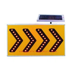 Freccia del segno del traffico solare