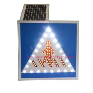 Luce solare del segnale stradale